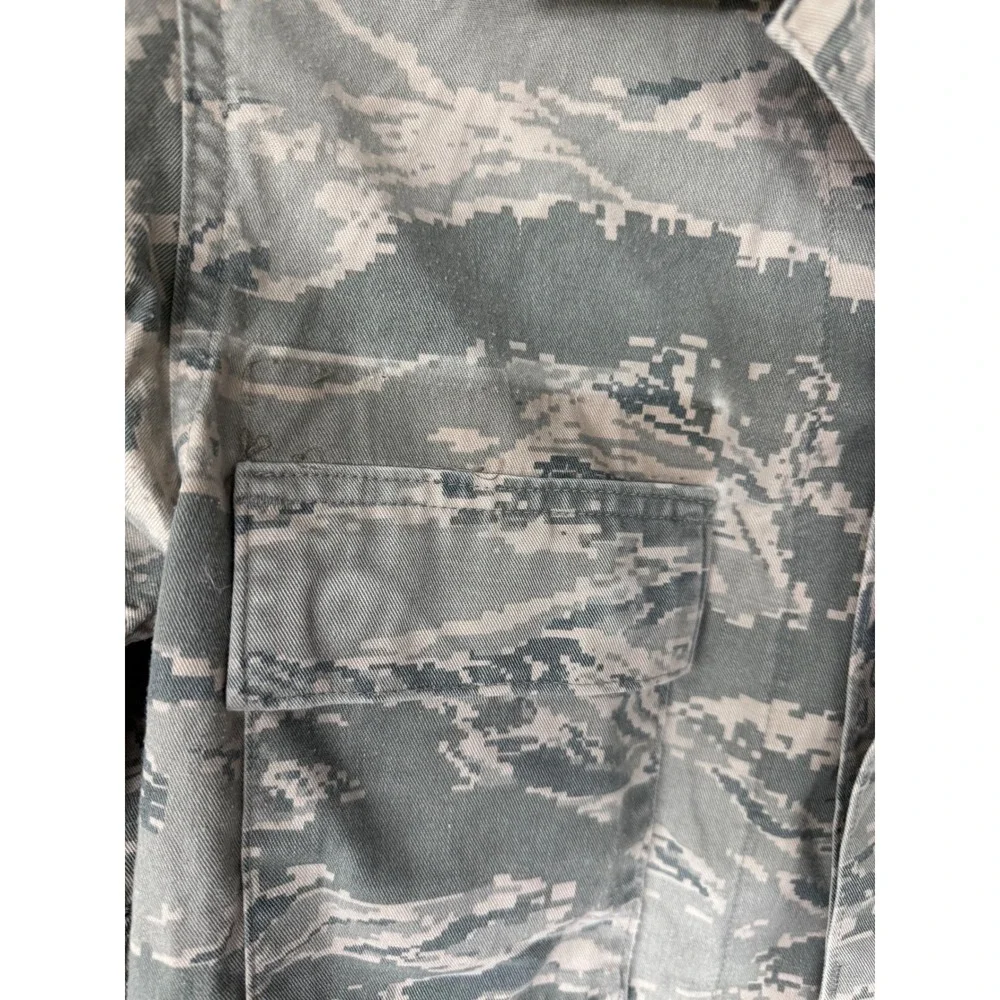 US Air Force ABU Digital Tiger Stripe Camo Field Jacket Mens 34R DSCP Military